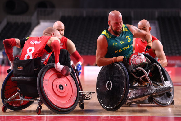 Ryley Batt was Australia’s best player in a losing cause against Denmark. 