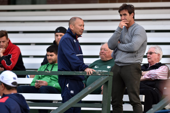 Eddie Jones invited Andrew Johns along to an England training session before the third Test against the Wallabies in 2016.
