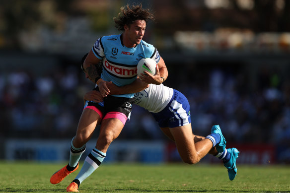 Cronulla halfback and reigning Dally M winner Nicho Hynes impressed against Canterbury.