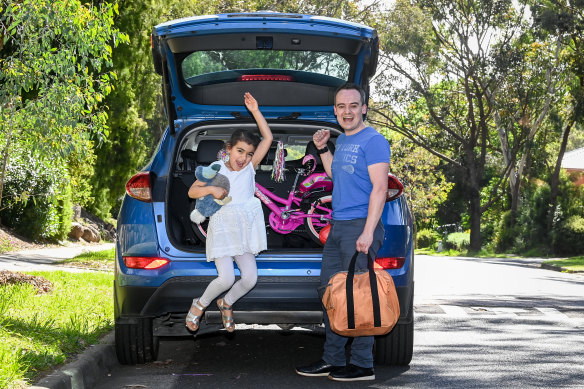 Craig Murphy and his daughter Ellie will hit the Calder Highway when the clock strikes 6pm on Friday to visit his parents near Bendigo.