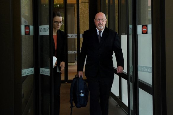 Mark Fairweather leaving the Federal Court in Sydney on Thursday.