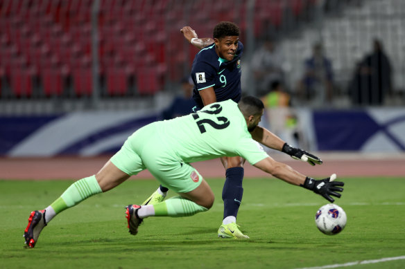 Kusini Yengi of Australia scores the opener.