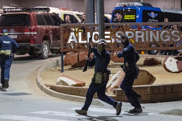 Police allegedly fired rubber bullets at rioters.