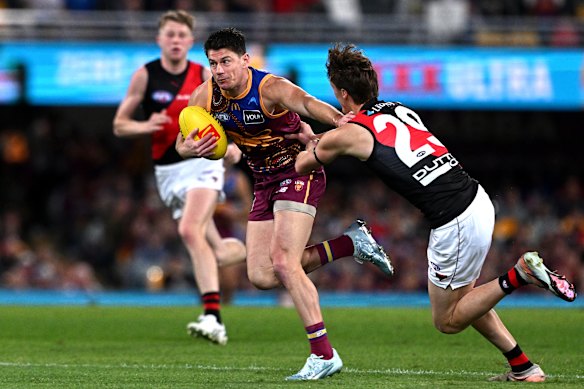 Running with menace: Brisbane veteran Dayne Zorko.