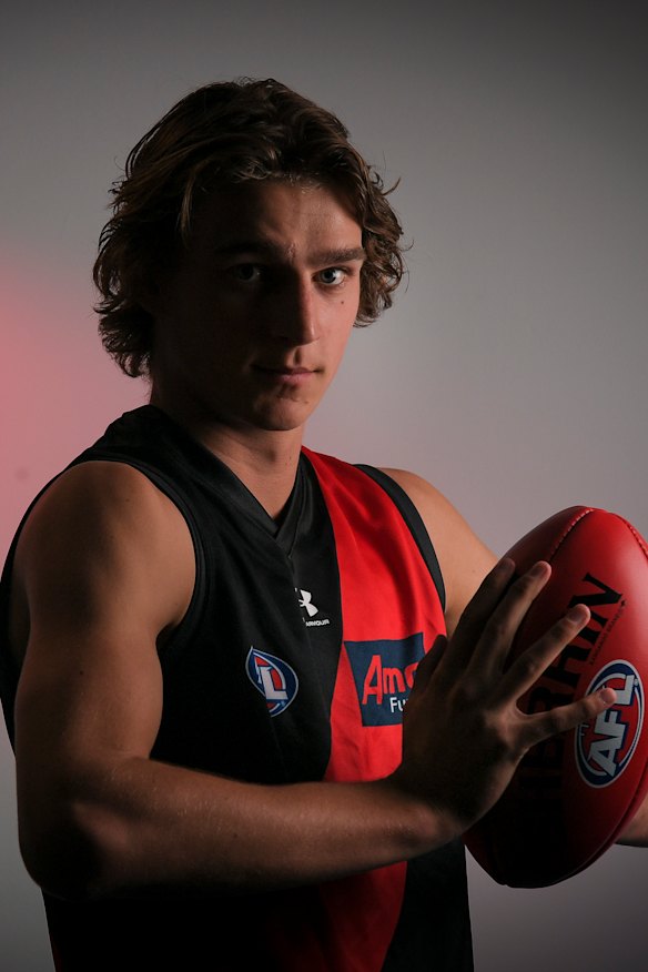 Harrison Jones was taken with Essendon’s first pick in the 2019 NAB AFL Draft.