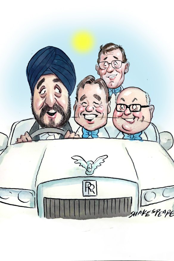 High Rollers: Kala, Hunt, Tudge and Brandis. 