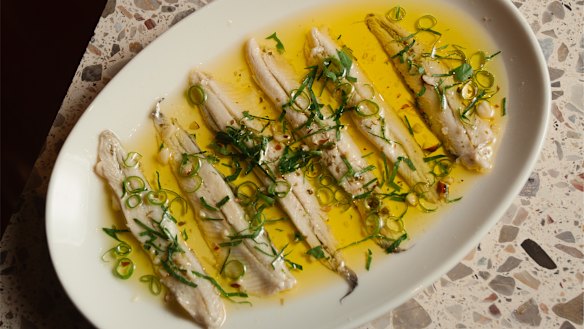 Anchovies in olive oil. 