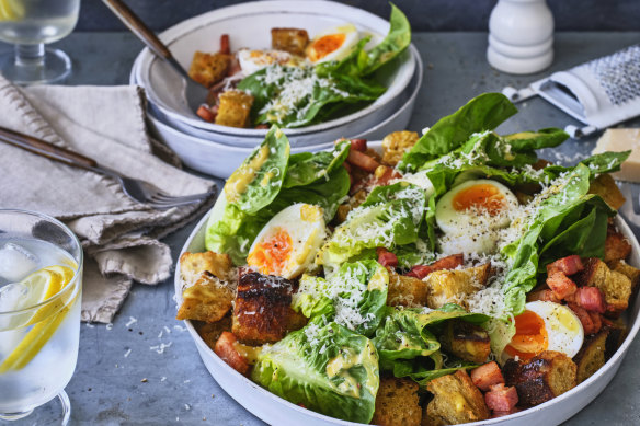 Adam Liaw’s modern take on a classic salad, with perfect, jammy-yolked eggs