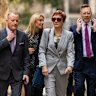 Connolly walks to the Independent Commission Against Corruption.