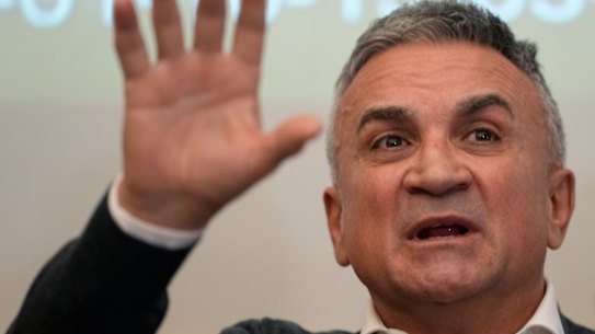 Novak Djokovic’s father Srdjan.