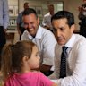 Opposition Leader David Crisafulli promising the scheme during an election stop at a Townsville preschool last year.