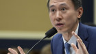 TikTok CEO Shou Zi Chew testifying to Congress.