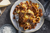 Serve this sausage ragu with pappardelle.