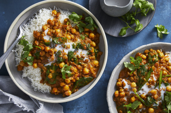 Raid the pantry to make this hearty vegetarian curry.
