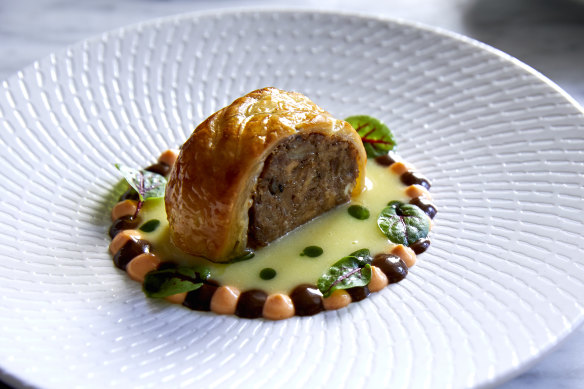 The signature pig’s head sausage roll.