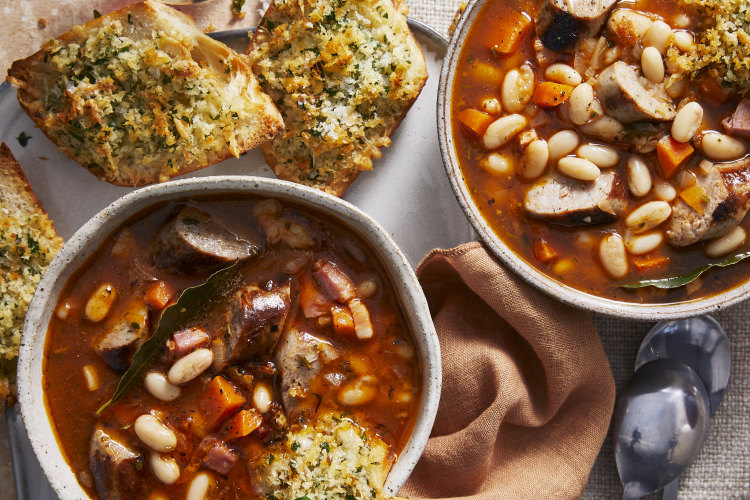 This cassoulet-inspired soup has stacks of flavour from the pork, speck, rosemary and thyme.
