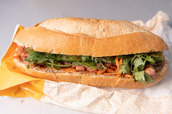 The classic banh mi pork roll from  Phuoc Thanh in Richmond.