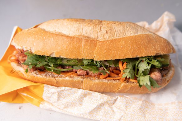 The classic banh mi pork roll from  Phuoc Thanh in Richmond.