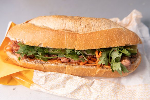 The classic banh mi pork roll from  Phuoc Thanh in Richmond.