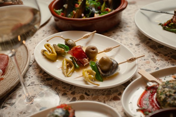 The menu is made up of small share plates.