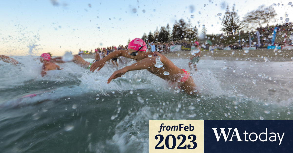 Four records broken as swimmers take on 33rd Rottnest Channel Swim