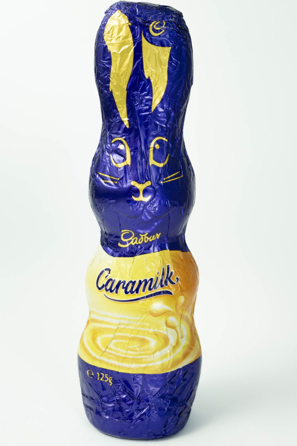 Cadbury Caramilk Easter Bunny.