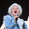 Cyndi Lauper, seen here performing at the Glastonbury Festival in England, 2024, is touring Australia in 2025 on her farewell tour.