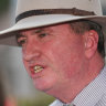 New England MP Barnaby Joyce says Australia should pursue climate change policies that deliver "tactile" outcomes.
