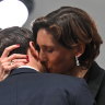 ‘Curious kiss’ between Macron and French sports minister causes a stir