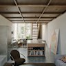 A renovated, bluestone, traditional Victorian cottage conceals an edgy city pad in Fitzroy designed by Olaver Architects. 