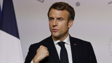 France’s President Emmanuel Macron has previously said Europe should have its own army, separate to NATO.