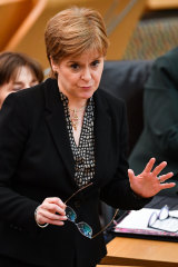 Scotland's First Minister Nicola Sturgeon says "there's a gaping moral vacuum where the office of Prime Minister used to be".