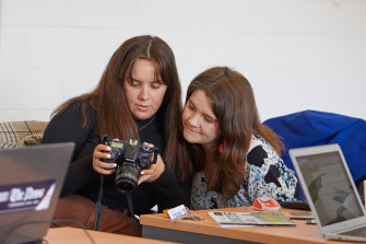 Journalists Gabrielle Duykers and Eliza Berlage. Berlage, who has worked in Canberra and Victora, says of Naracoorte, “The pace is more gentle, people care about you and know you. I like to connect, and belong.”