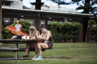 People in Byron are being more cautious and wearing masks after the suspected outbreak. 