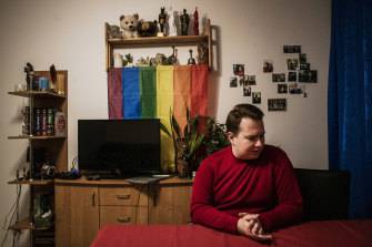 Cezary Nieradko, in his new home of Lublin, Poland after leaving Krasnik due to being discriminated against for being openly gay, he said.