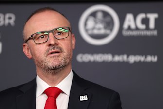 ACT Chief Minister Andrew Barr