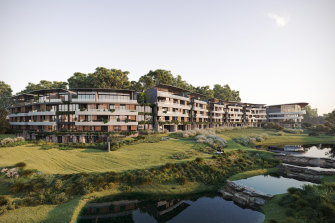 Renders of the planned $250 million Watermark Living Residences at Chatswood, Sydney.