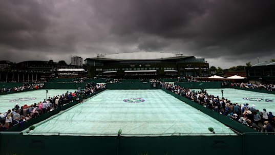 There were multiple rain interruptions on Tuesday. (Editor’s note: A graduated grey filter was used for this image.)