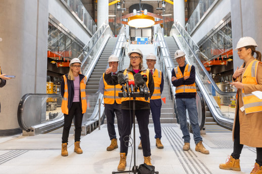 Premier Jacinta Allan: We suggest she loses the high-vis vest and borrow a police one to signal her government’s crackdown on mobsters.