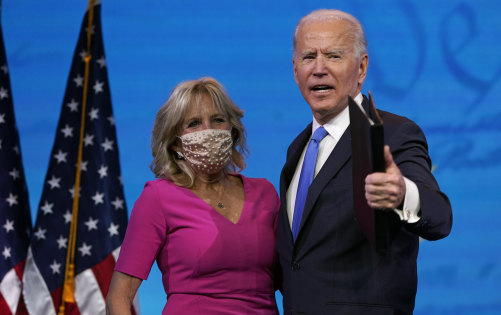 President-elect Joe Biden and Dr Jill Biden.