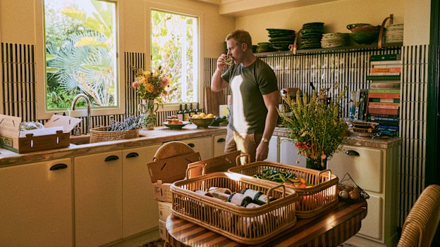Christiansen in his kitchen: as a child, he had Margaret Fulton-inspired teas at his grandmother’s.