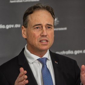 Health Minister Greg Hunt.