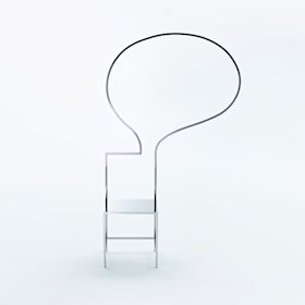 Designer Oki Sato, of Nendo design studio, created Manga chair #44, 2015, stainless steel.