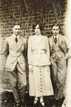 Sheila Chisholm with her Princes, Edward and Albert.