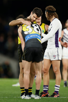 Trent Cotchin and Noah Cumberland.