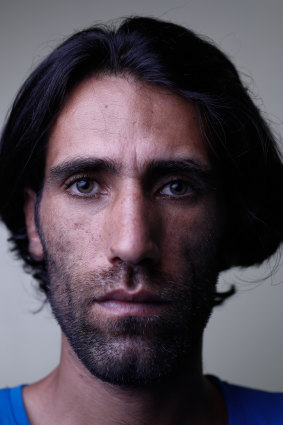 Refugee Behrouz Boochani on Manus Island in 2017.