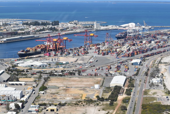 Fremantle Port.