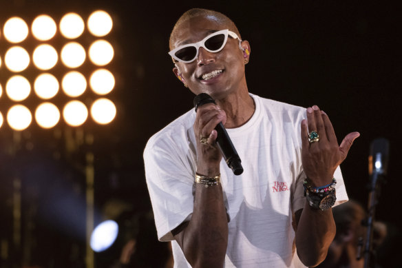 Musician Pharrell Williams co-wrote the song “Milkshake” with Kelis.