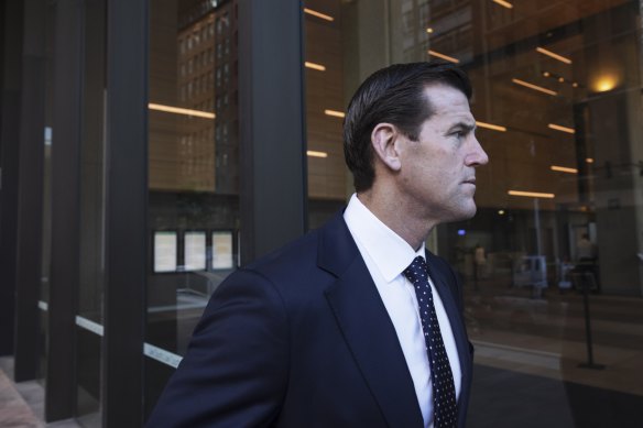 Ben Roberts-Smith arrives at the Federal Court earlier this week.