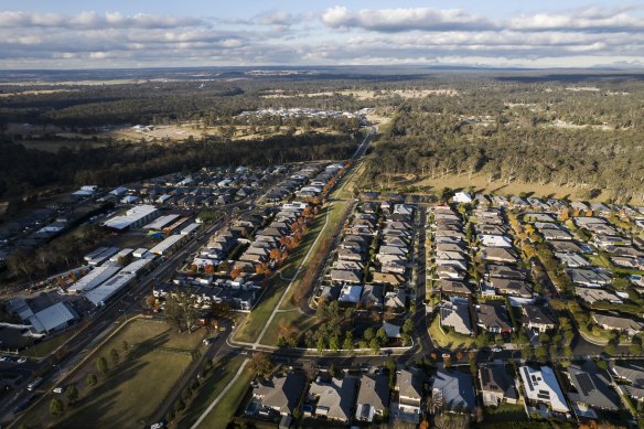 Bingara Gorge, a planned community near Wilton, a major greenfield development site south-west of Sydney.